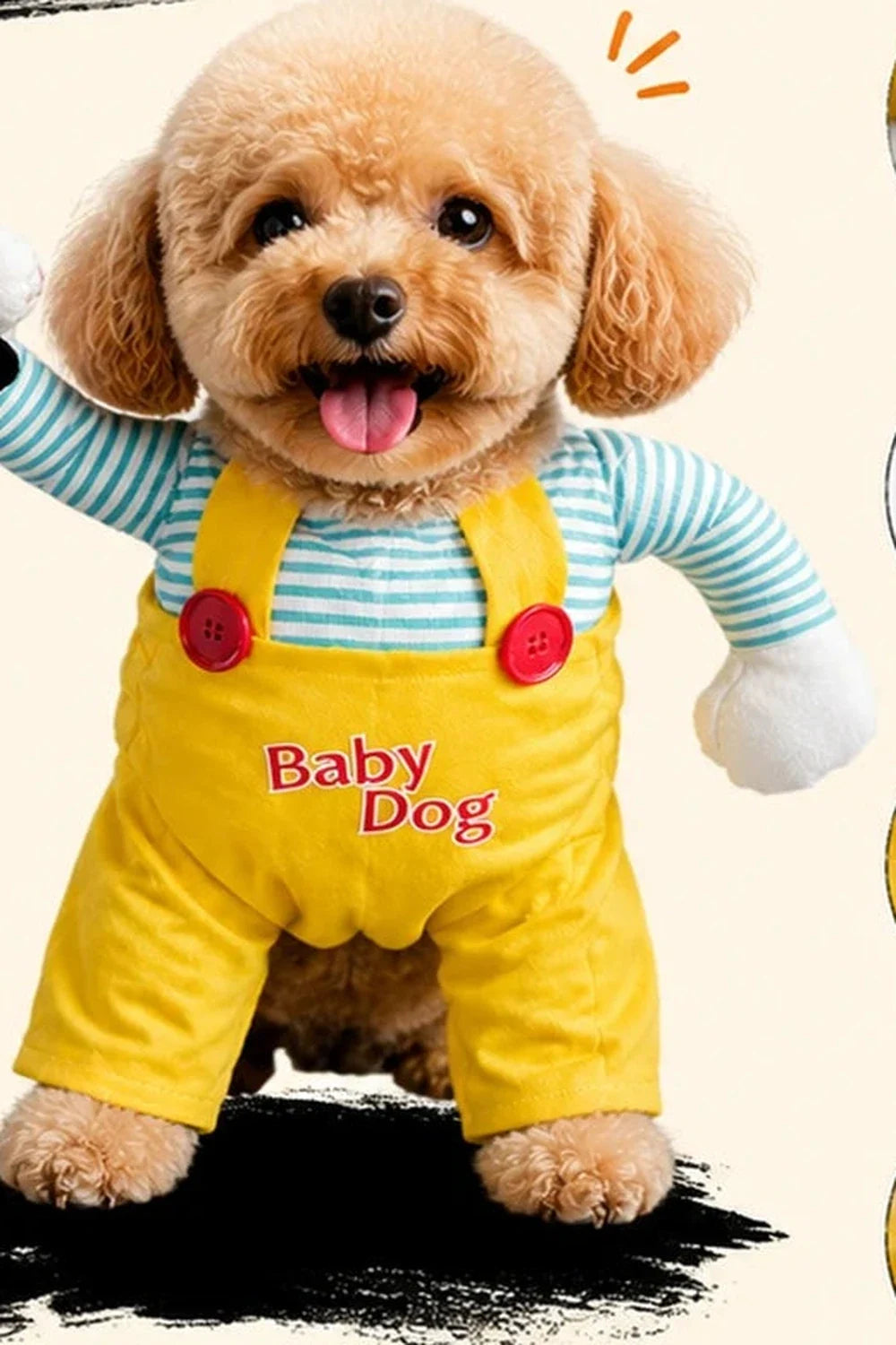 VelumiPets SpookyDoll skräckkostym i produktvy