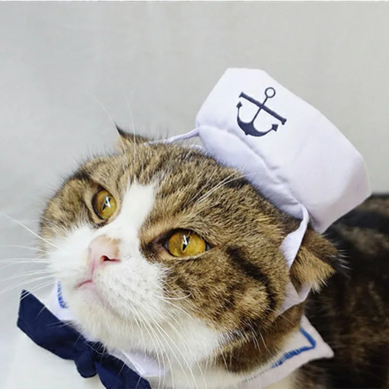 VelumiPets Sailor – Sjömanskostym för katt & hund