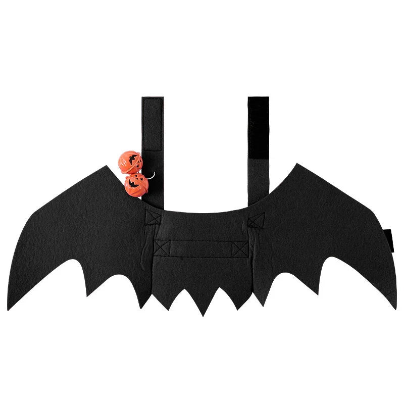 VelumiPets PumpkinBat – Fladdermusvingar med pumpadekor