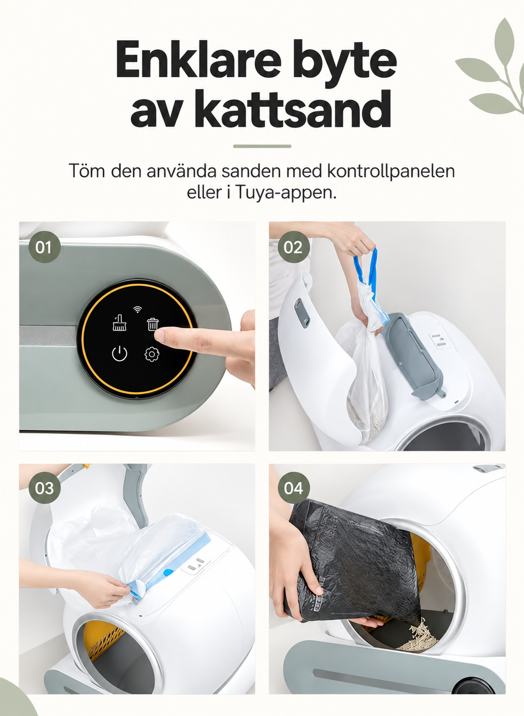 VelumiPets Nova – Automatisk kattlåda